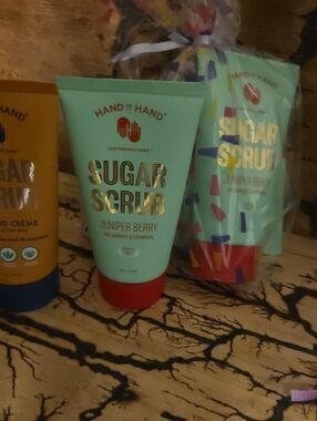 2 Juniper Berry Sugar Scrub 1 Almond Creme Trio NEW SEALED 2 OZ EACH